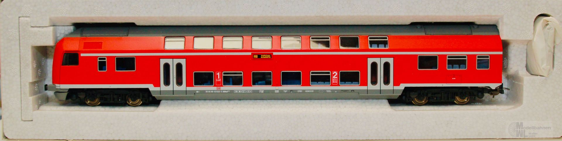 Piko 53111 - PIKO - Doppelstocksteuerwagen DB Ep.V DABUzf verkehrsrot H0/GL